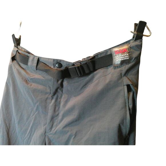Slam Men’s Grey Nylon Snow Pants Size Medium Belted Inseam 30” Winter Ski Gear - Picture 2 of 11